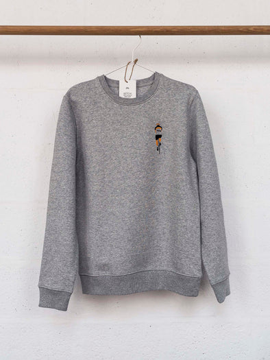 De eenzame fietser grey sweater